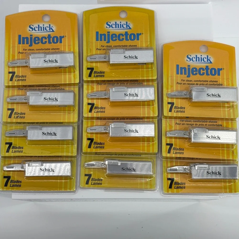 Schick Injector Razor Blades 7 Count Pack of 11 Total 77 Blades Stainless Steel